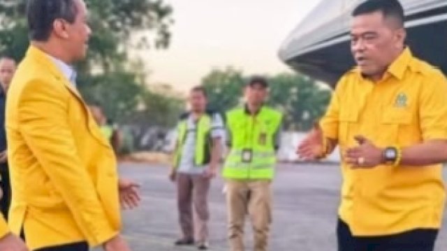 Usman Marham Antar Ketum Bahlil ke Bandara, Apresiasi Muhidin Sukseskan Musda Golkar Sulsel