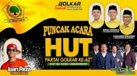 Grup Band Wali dan Juan Reza Tabola Bale Bakal Hibur Pesta Rakyat HUT Golkar Sulsel