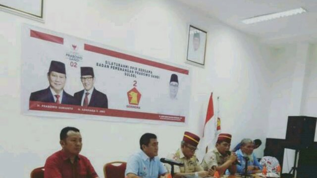 PPIR Sulsel Deklarasi Memenangkan Prabowo-Sandi di Sulsel