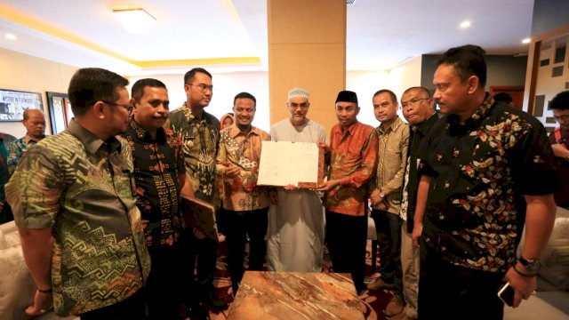 Wagub Sulsel Terima Founder AMCF Dubai Bahas Tindak Lanjut MoU Kemanusiaana