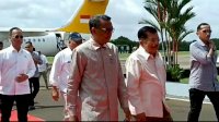 Gubernur Sulsel Jemput Walpres JK di Bandara Galaktika TNI-AU