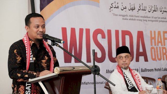Wagub Sulsel Hadiri Wisuda Hafal Qur’an 30 juz KTN Darul Istiqomah