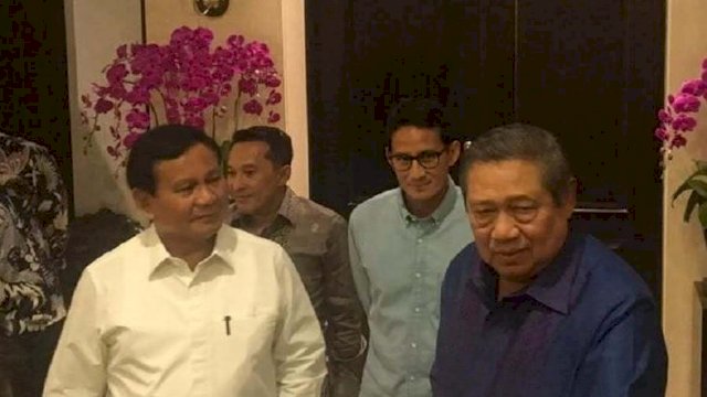 Capres dan CawapresPrabowo-Sandi Bersama Ketua Umum PD SBY