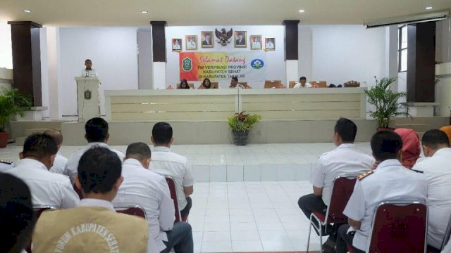 Wabup Takalar Terima Tim Verifikasi Provinsi Kabupaten Sehat