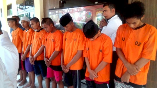 Polres Takalar Amankan Tujuh Pemerkosa Emak-Emak