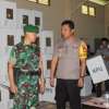 Kapolres dan Dandim Bantaeng Menyaksikan Perakitan Kotak Suara Pemilu 2019