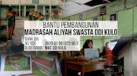 Bangunan Rawan Roboh, Siswa Madrasah DDI Kulo Bangun Posko Galang Dana