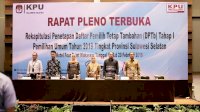 Pemilih di Sulsel Bertambah 7.067 Pemilih