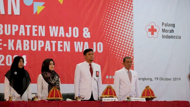 Lantik Pengurus PMI Wajo, Adnan Harap Program Kemanusiaan Lebih Ditingkatkan