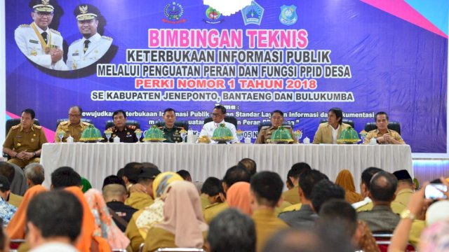 Bantaeng Jadi Tuan Rumah Bimtek Layanan Informasi Publik Desa