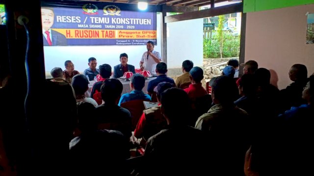 Reses di Enrekang, Rusdin Tabi Serap Aspirasi Rakyat