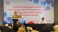 Wagub Sosialisasi Penanganan Benturan Kepentingan dan Whistle Blower System