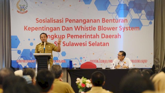 Wagub Sosialisasi Penanganan Benturan Kepentingan dan Whistle Blower System
