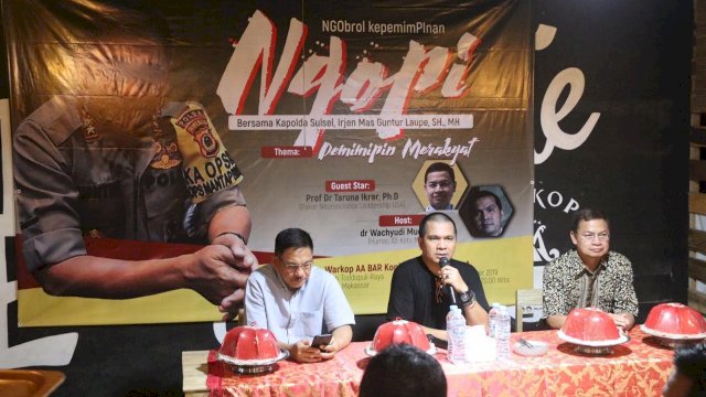 Begini Keseruan Kapolda Sulsel “Ngopi” Bersama Pakar Neutoscience Leadership USA