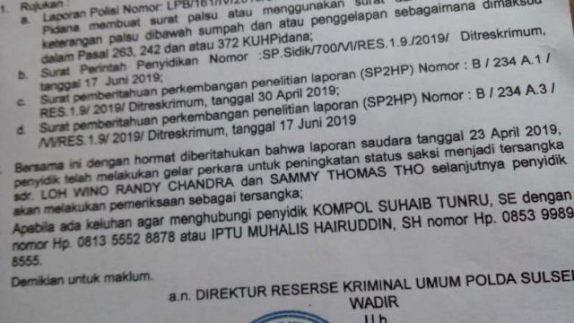 Polda Sulsel Tersangkakan Bos Duta Bangunan