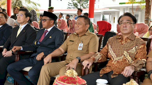 Nurdin Abdullah Pimpin Upacara Hari Bakti PU ke 74 Tahun