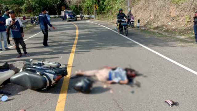 Tabrakan Maut di Sinjai, Satu ABG Tewas di Tempat