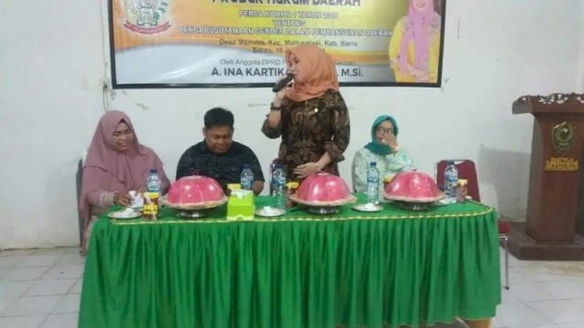 Sosialisasi Produk Hukum Andi Ina: Biar Masyarakat Paham dan Tahu