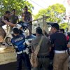 Tim Gabungan Satpol Dan Dishub Pindahkan Kendaraan Roda Dua di Museum Kota