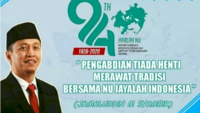 Harlah ke-94 NU, JMS: Iyamo Ri Ala Getteng, Lempu na Ada’ Tongeng