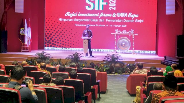 SIF 2020, Bupati Andi Seto Paparkan Potensi Sinjai Dihadapan Investor di Jakarta ﻿