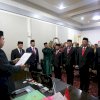 Sekprov Sulsel Lantik Empat Kadis Dimalam Hari