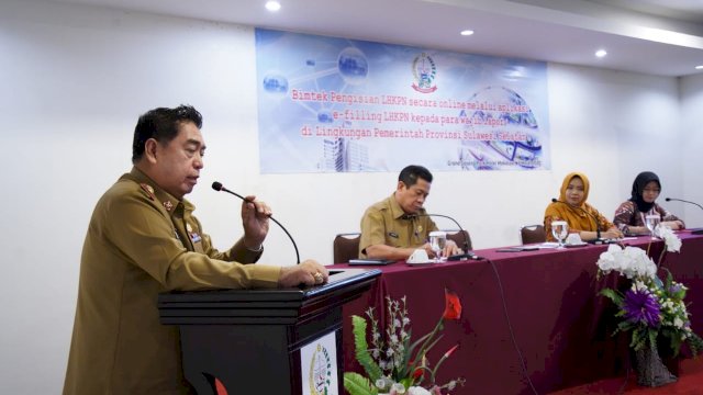 Sekprov Buka Bimtek Pengisian e-Filling LHKPN
