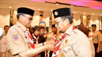 Nurdin Abdullah Lantik Iqbal Suhaeb Jadi Ketua Kwarcab Pramuka Makassar