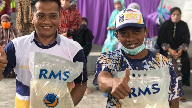 Nasdem Peduli, Ribuan Sembako Disebar di  Sidrap