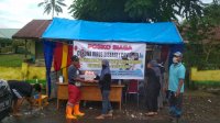 Satgas Kacatamatayyamo Serahkan Disinfektan ke Posko Covid Balong