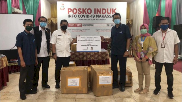 Lintasarta Salurkan Bantuan Sembako Ke Pemkot Makassar