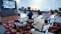 Video Conference Bersama Kemendagri, Sekprov Laporkan Penanganan Covid-19