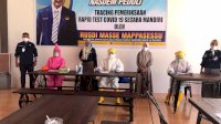 RMS Dan DPD Nasdem Pinrang Gelar Rapid Test Covid-19 Gratis Terhadap Warga