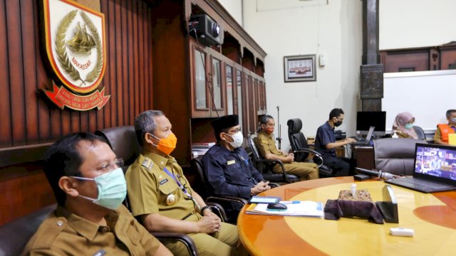 Wali Kota Makassar Halal Bi Halal Virtual Bareng Gubernur