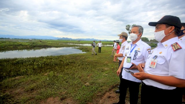 Tinjau Area Persawahan,Yusran Optimis Produksi Pangan Makassar Bisa Meningkat