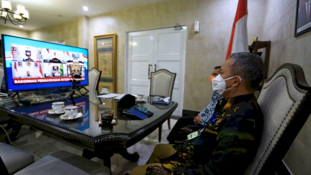 Penjabat Wali Kota Makassar Hadiri Rakornas Pengawasan Intern 2020