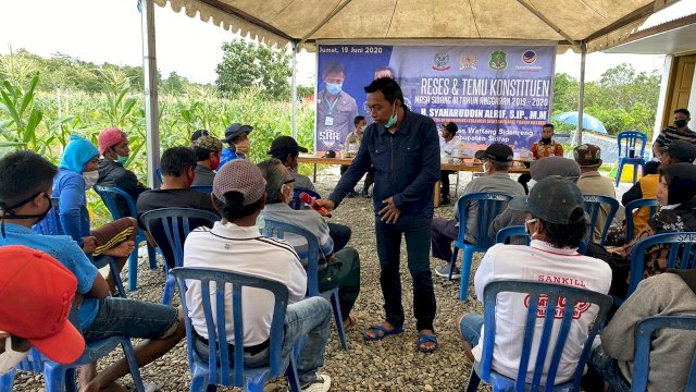 Di hari ke 4 Reses Masa Sidang III, Syahar tampung Aspirasi Warga Wattang Sidenreng.