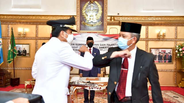 Gubernur Lantik Prof Rudy Djamaluddin sebagai Penjabat Wali Kota Makassar yang Baru