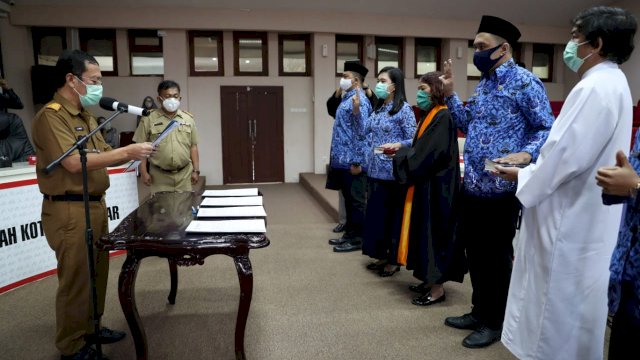 Sekda Makassar Angkat Sumpah 461 ASN