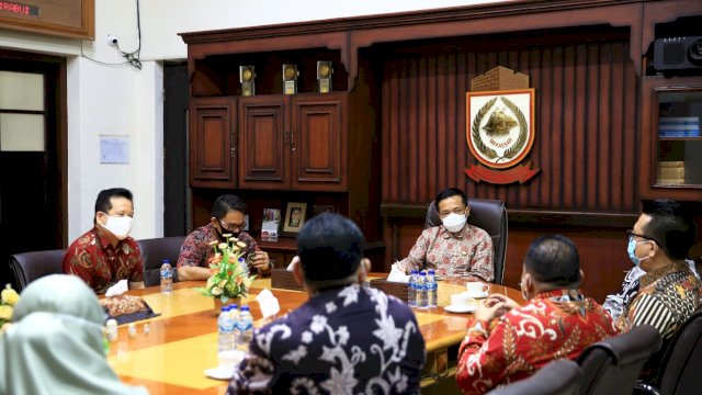 Silaturahmi Bersama Prof Rudy, Perbanas Sulsel Dukung Program Pemkot Makassar