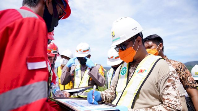 Andi Sudirman Tinjau Progres Bendungan Pamukkulu