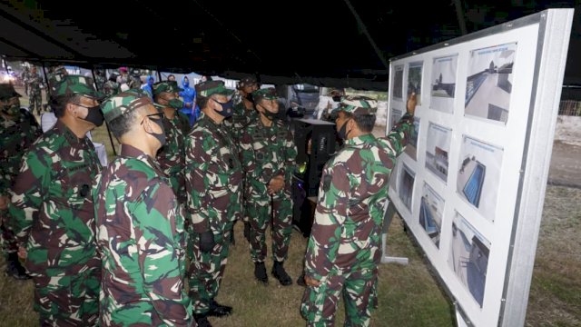 Tinjau Pembangunan Kolam Renang Ini Pesan Kasal ke Lantamal VI