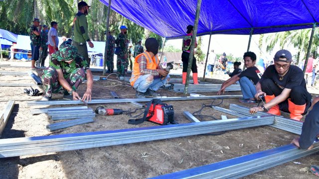 Kurun Sebulan, 400 Hunian Sementara bagi Korban Banjir Bandang di Lutra Selesai