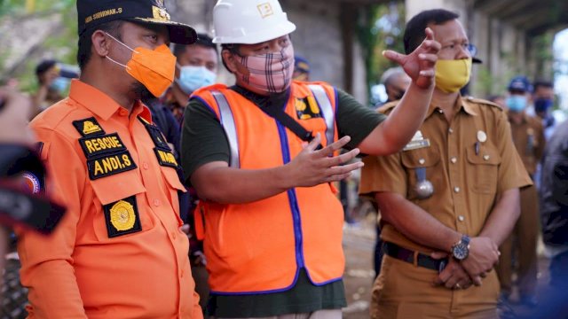 Bahas Oprit Jembatan Pacongkang, Wagub Sulsel dan Bupati Soppeng Turun Langsung ke Lapangan