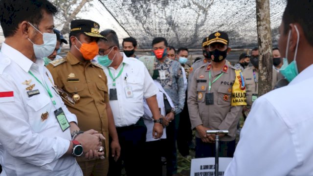 Wakapolda Sulsel Dampingi Mentan RI di Kabupaten Wajo