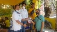 Golkar Sulsel Bagikan 400 Kilo Daging Sapi Kurban ke Warga Makassar