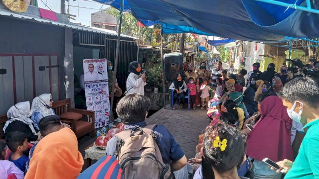 Sapa Warga Makassar, Fatmawati Disambut Teriakan Adami Wakil Walikotaku