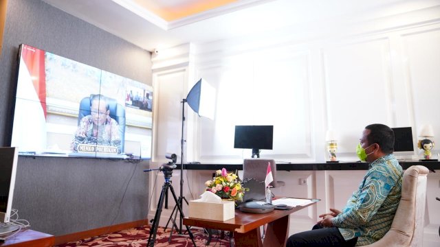 Rakor: Pemulihan Ekonomi Nasional, Sulsel Urutan Pertama Realisasi Belanja APBD 2020
