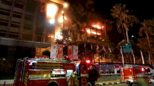 Kebakaran Hanguskan Gedung Arsip Kejagung