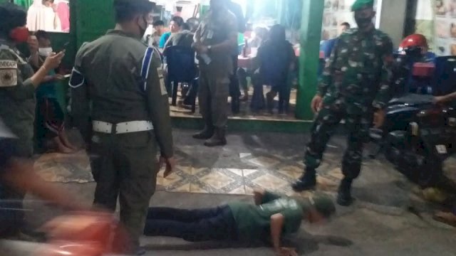 9 Pelanggar di Beri Sanksi Beli Masker Dalam Operasi Yustisi Makassar